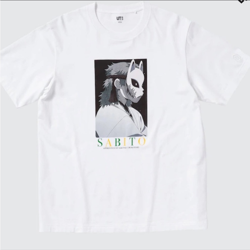 Uniqlo Manga UT Demon Slayer Kimetsu no yaiba Sabito T-shirt white Size M anime
